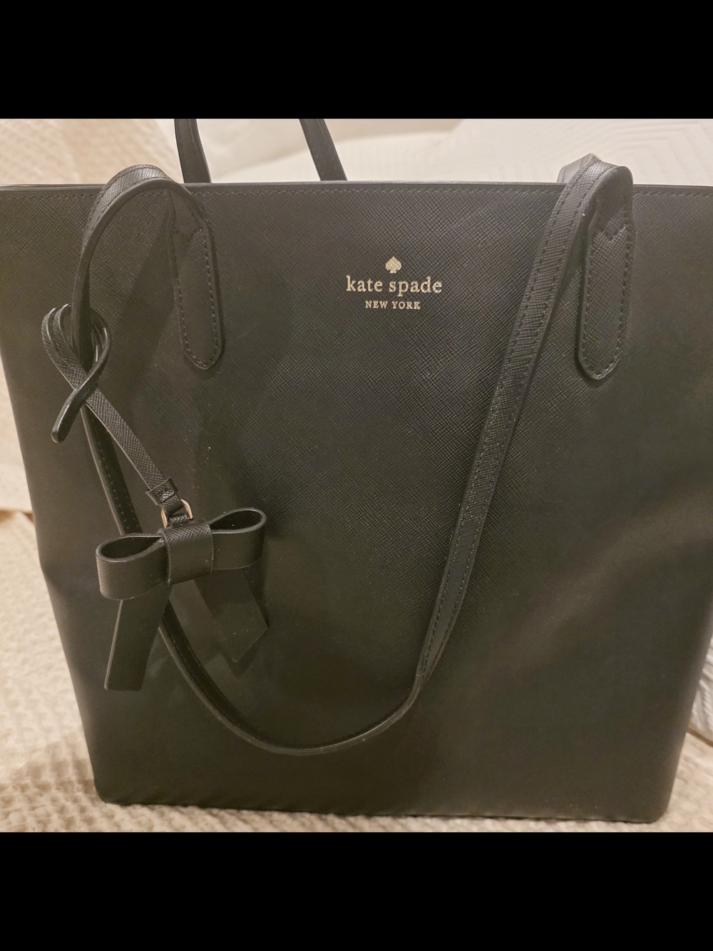 Kate Spade Brynn Large Tote Black Bag Bow